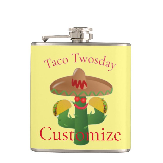 Flasques Mardi Taco Saguaro Cactus Thunder_Cove (Devant)