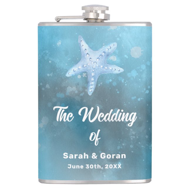 Flasques Mariage Deep Blue Sea  (Devant)