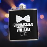 Flasques Mariage professionnel personnalisé<br><div class="desc">Personnalisez le nom de votre meilleur homme,  groomsmen ou tout autre invité de mariage. Conçu par Thisisnotme©</div>