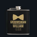 Flasques Mariage professionnel personnalisé<br><div class="desc">Personnalisez le nom de votre meilleur homme,  groomsmen ou tout autre invité de mariage. Conçu par Thisisnotme©</div>