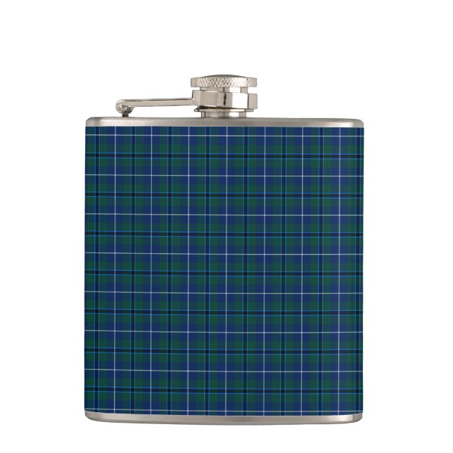 Flasques Marine Blue Douglas Clan Moderne Scottish Plaid (Devant)