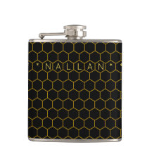 Masculine & classe nid d'abeille motif noir jaune