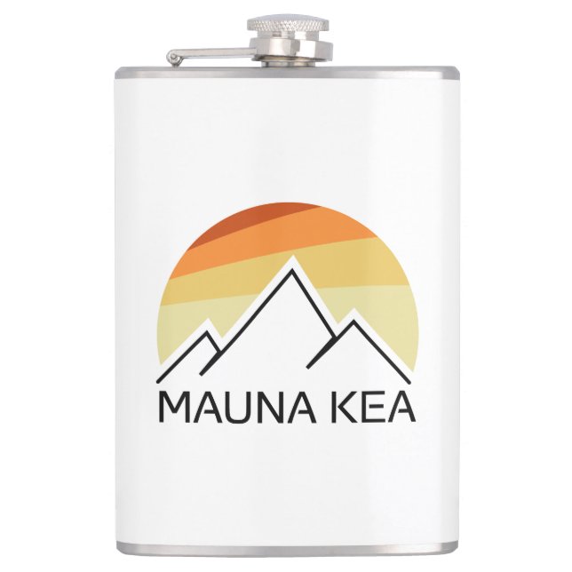 Flasques Mauna Kea Hawaii Retro (Devant)