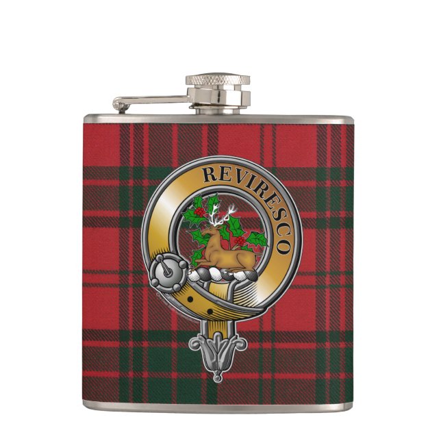 Flasques Maxwell Tartan & Badge (Devant)