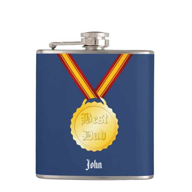 Flasques Médaille du meilleur papa Fête des pères (Devant)