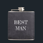 Flasques Meilleur Homme Mariage Black Chalkboard Whisky Fla<br><div class="desc">Best Man Mariage Black Whisky Flask. Mignonne pour un cadeau mariage ou pour des cadeaux de remerciement pour la fête de mariage.</div>