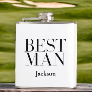 Flasques Meilleur Homme Personnalisé Blanc Noir Moderne Sim