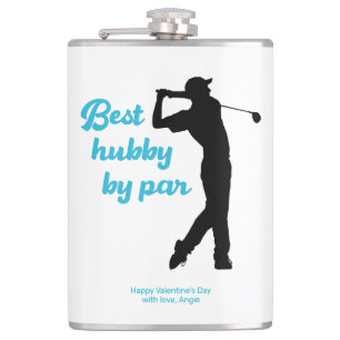Flasques Meilleur Hubby Par Par Golfer Silhouette Golf