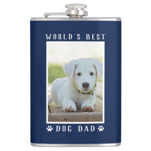 Flasques Meilleur Papa de Chien au Monde Empreintes de Patt