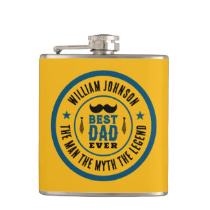 Flasques Meilleur Papa de Tous les Temps Vintage Western Co