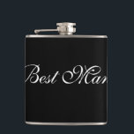 Flasques Meilleure bouteille pour homme<br><div class="desc">Demandez le meilleur homme montré en noir/blanc. Customisez cet objet ou achetez tel quel.</div>