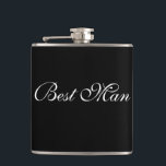 Flasques Meilleure bouteille pour homme<br><div class="desc">Le flacon pour le meilleur homme est montré en noir et blanc. Customisez cet objet ou achetez tel quel.</div>