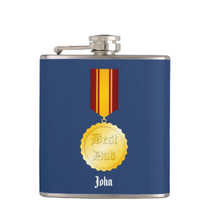 Flasques Meilleure médaille papa Broch Fête du Père