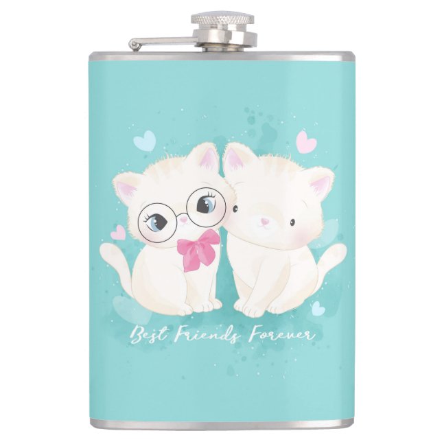 Flasques Meilleurs amis pour les chats (Devant)