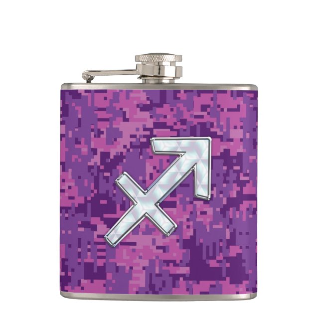 Flasques Mère du symbole Pearl Sagittarius Fuchsia Camo (Devant)