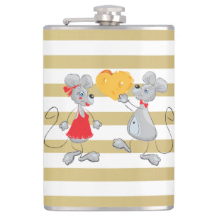 Flasques Mignon Drôle Fantaisiste  Souris-Rayures