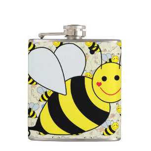 Flasques Mignon gaffez l'abeille avec le motif