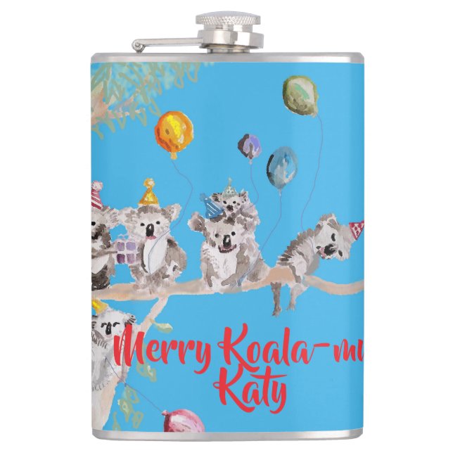 Flasques Mignon Koala Koalas Joyeux Noël Koala-mus Filles (Devant)