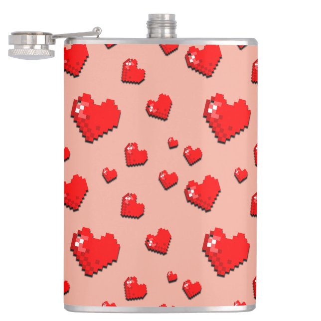 Flasques Mikitiez coeur rose selfloe june gemini (Ouvert)