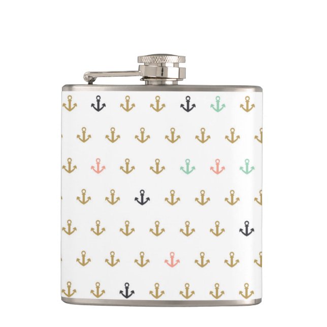 Flasques Mini motif d'Ancre (Devant)