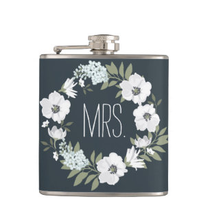 Flasques Mme Floral Cadeaux de mariage Cadeaux personnalisé