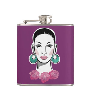 Flasques Mod Fleur 1960s Femme
