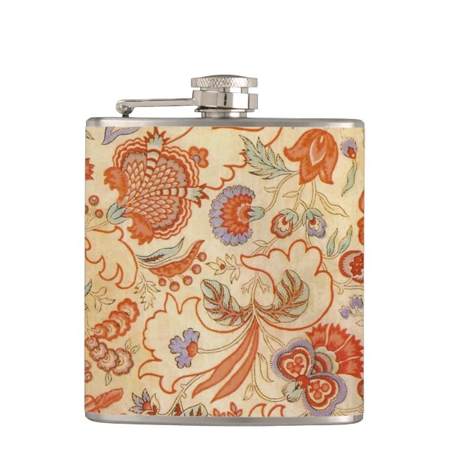 Flasques Modèle floral antique de Chintz Paisley (Devant)
