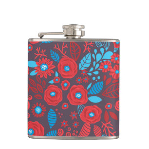 Flasques Modèle floral de Doodle