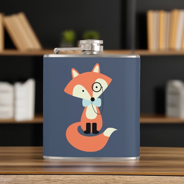 Flasques Monocle Hipster Red Fox (Créateur téléchargé)