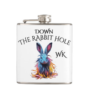 Flasques Monogram Down Rabbit Hole Blue Bunny