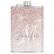 Monogramme rose Girly Bachelorette de parties