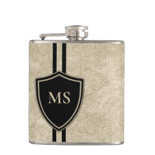 Flasques Monogramme tambour Vintage basse tambour style mus