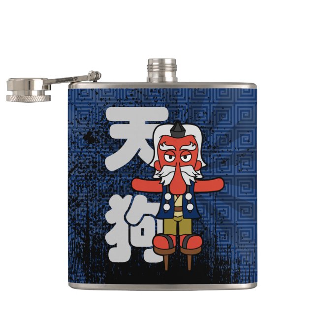 Flasques Monstre japonais Tengu Yokai (Ouvert)