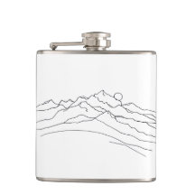 Montagnes et lune