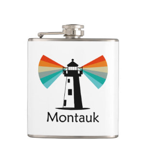 Flasques Montauk Point Phare de New York Arc en ciel