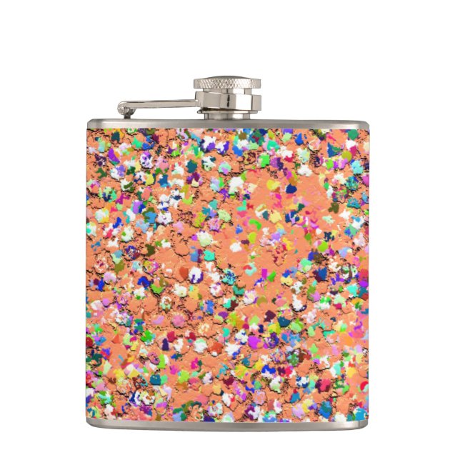 Flasques Mosaïque multicolore Parties scintillant moderne G (Devant)