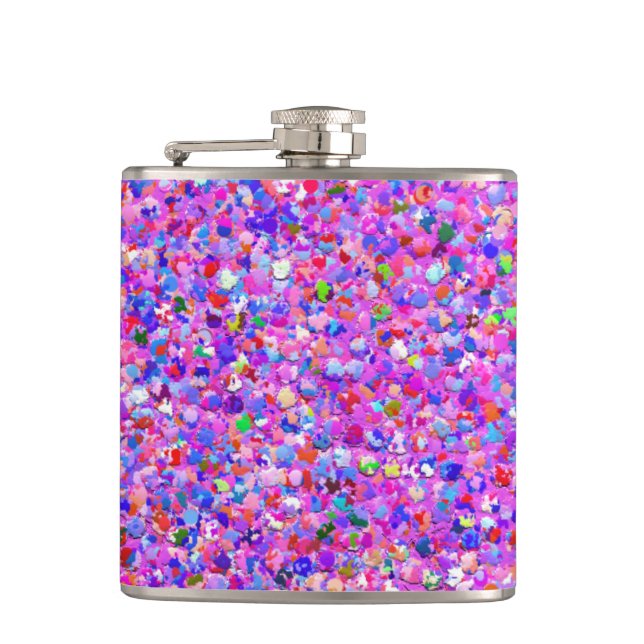 Flasques Mosaïque multicolore Parties scintillant moderne G (Devant)