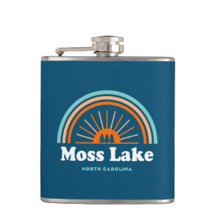 Flasques Moss Lake Caroline du Nord Arc-en-ciel