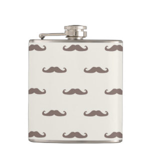 Flasques Motif 3 de hippie de moustache