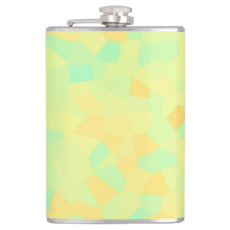 Flasques motif Abstrait de formes jaune et verte