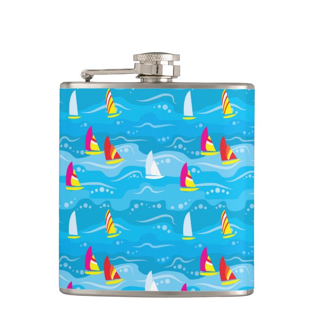 Flasques Motif au néon de yacht (Devant)