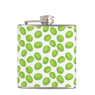 Flasques Motif aux olives vertes