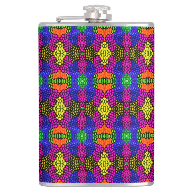 Flasques Motif brillant d'art Abstrait (Devant)