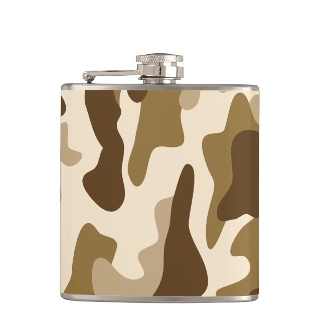 Flasques Motif camouflage beige (Devant)