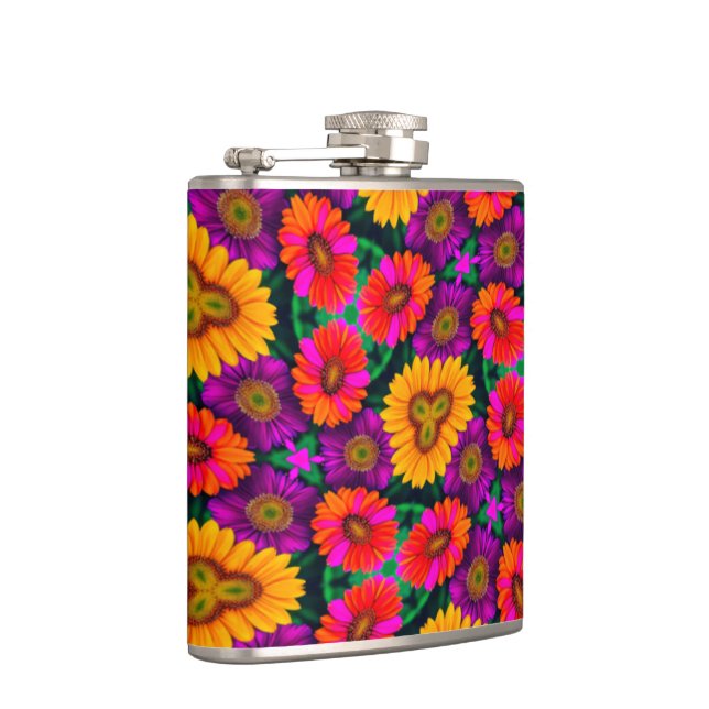 Flasques Motif coloré Daisy Bouquet (Droite)