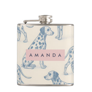 Flasques Motif Dalmatien Personnalisé Charmant et Fantaisis