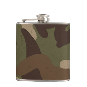 Flasques Motif de camouflage militaire classique
