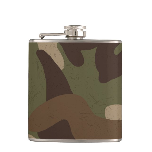 Flasques Motif de camouflage militaire classique (Devant)