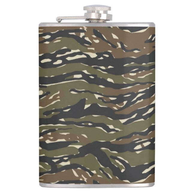 Flasques Motif de camouflage Tiger Stripe (Devant)