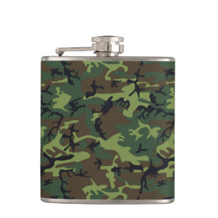 FLASQUES MOTIF DE CHASSE CAMOFLAGE